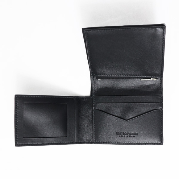 Bottega Veneta Bi-Fold Wallet Coin Purse Black - Picture 4 of 9
